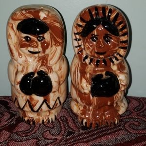 Alaska Eskimos Salt/Pepper Shakers